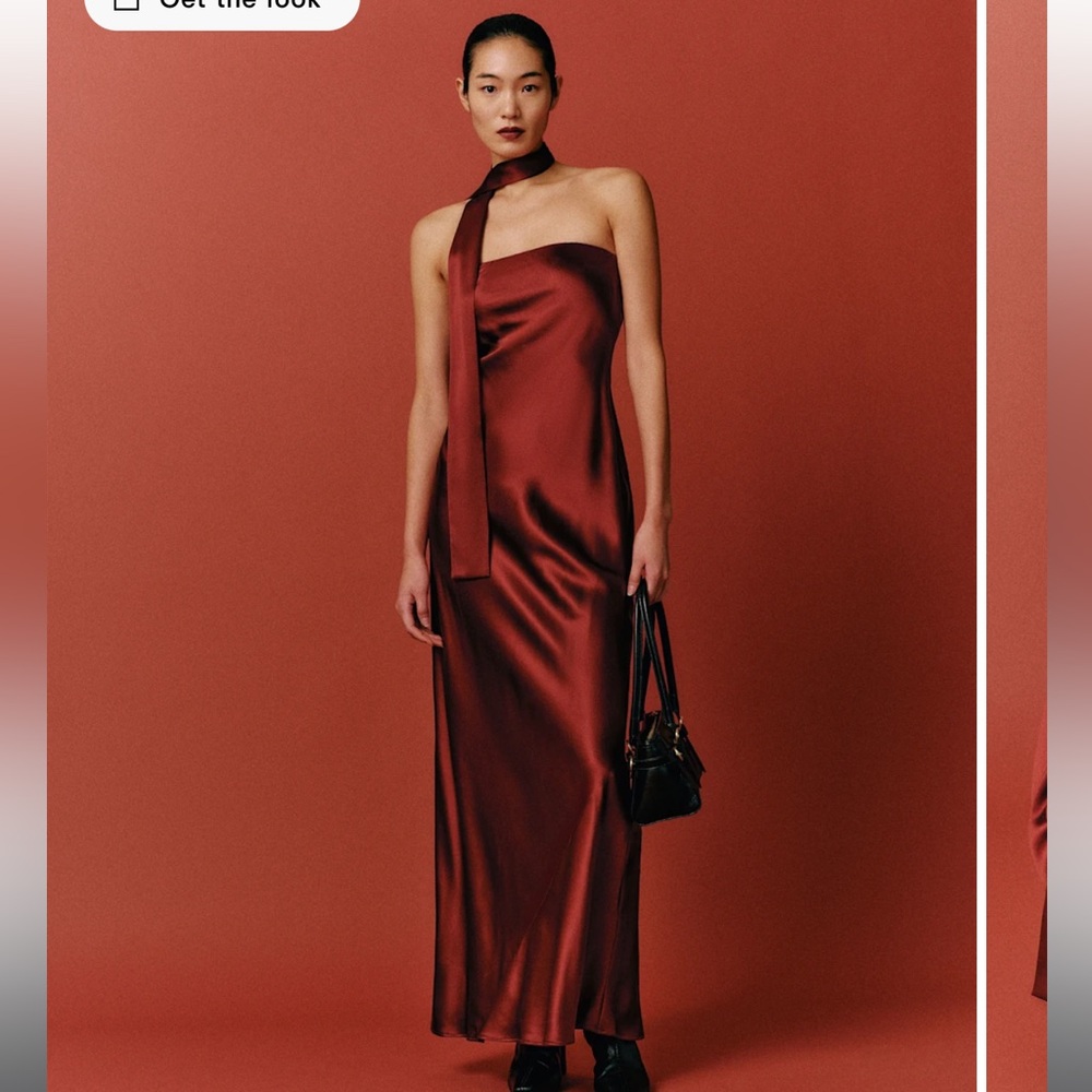 Reformation Oren Silk Dress